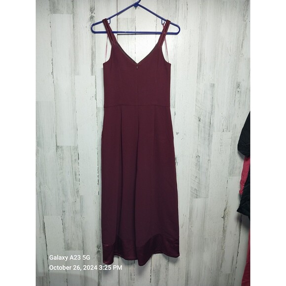 Trina Turk Burgundy Sleeveless Jumpsuit Size 0 - Picture 1 of 9